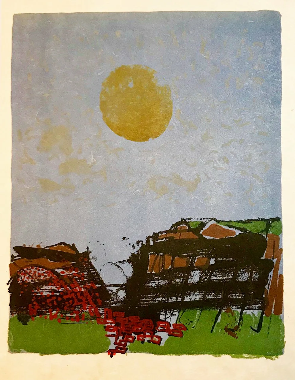 Paul Guiramand, Lithograph 1962, Untitled 12