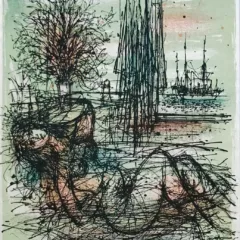 Jean Carzou Original Lithograph 8, Mourlot 1962