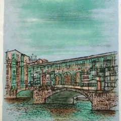 Jean Carzou Original Lithograph 15, Mourlot 1962