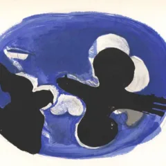 Braque lithograph flying birds