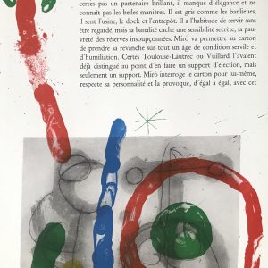 Miro Lithograph DM15151h Derriere le Miroir 1970