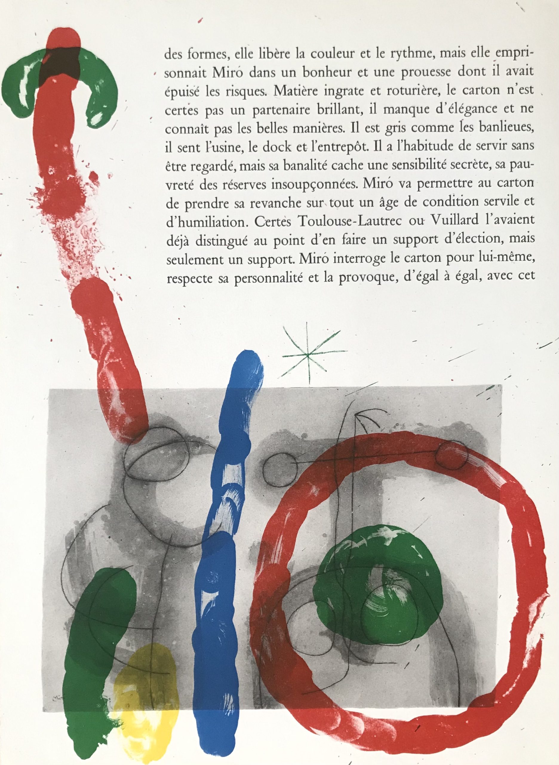 Miro Lithograph DM15151h Derriere le Miroir 1970