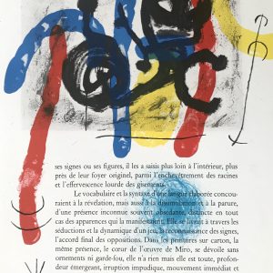 Miro Lithograph DM16151h Derriere le Miroir 1970