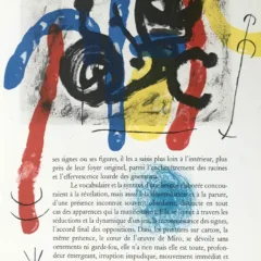 Miro Lithograph DM16151h Derriere le Miroir 1970