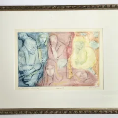 Irvin Amen framed etching