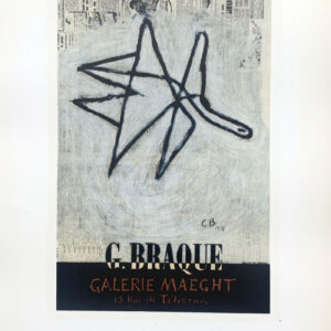 Braque Lithograph 8, Braque Maeght Gallery, Art in posters