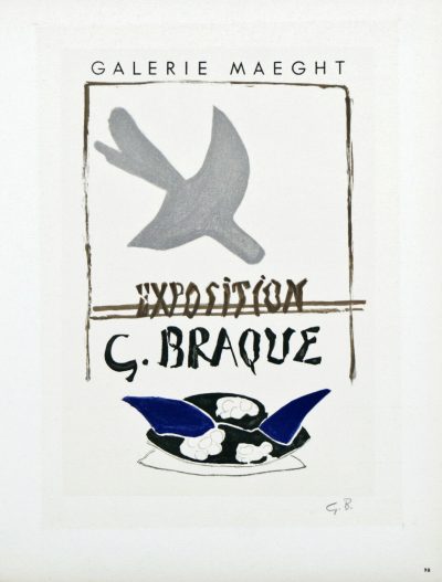 Braque Lithograph 98, Braque Maeght 1959, Art in Posters