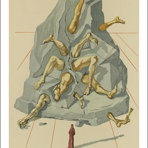 Salvador Dali Woodcut Hell 19 The simonists