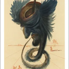 Salvador Dali Woodcut Hell 20 Diviners & Sorcerers