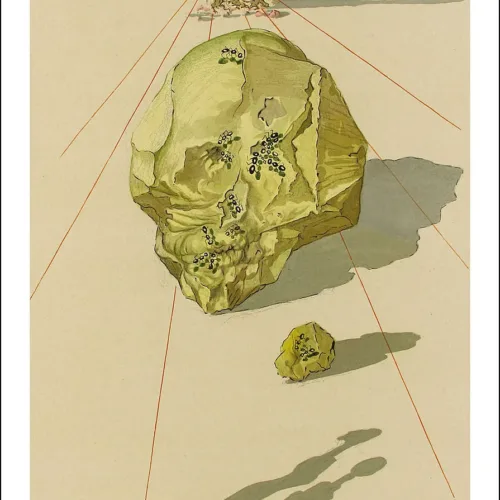 Salvador Dali Woodcut Hell 23 Punishment of hypocrites