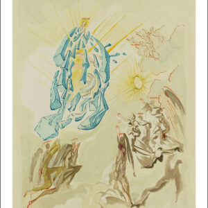 Salvador Dali, Paradise 26 1960 Dali woodcut Paradise 26 - Dante regains his sight Divine Comedy