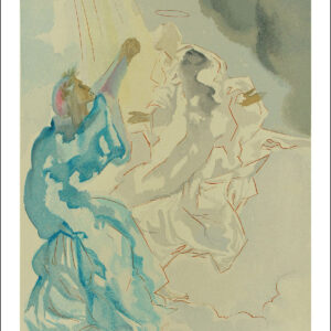Salvador Dali Woodcut, View of Beatrice – Paradise 5