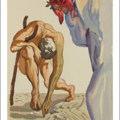 Dali Woodcut Purgatory 7 Princess of blooming valley