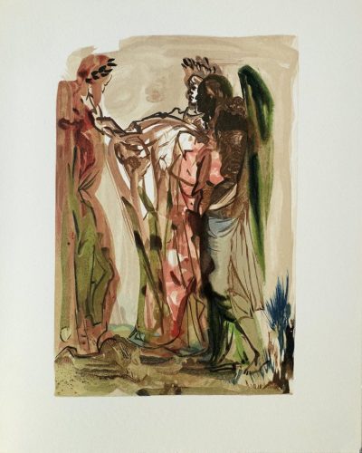 Salvador Dali Woodcut Purgatory 11 The Proud Ones