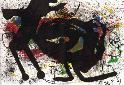Joan Miro, Original Lithograph DM02203d, Sobreteixims 2, 1973