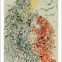1960 Salvador Dali Woodcut Paradise 11 The opposition