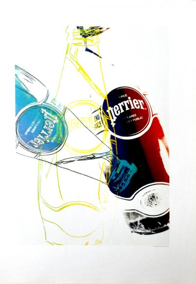 Andy Warhol pop art a collection of Perrier