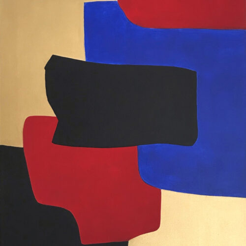 Grace Absi & J. Merhi Composition 3 Acrylic Painting on Canvas 2019