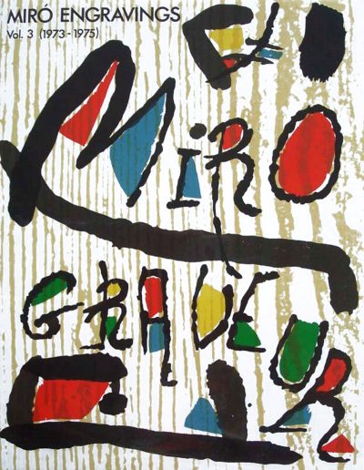 Joan Miro, Original Woodcut vol 3c, 1980