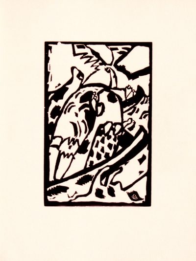 Kandinsky Woodcut for Klange 3, XX siecle 1975