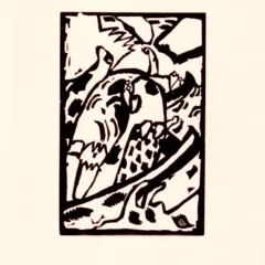 Kandinsky Woodcut for Klange 3, XX siecle 1975