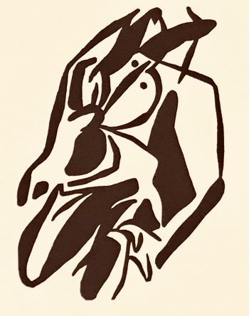 Jean Arp Woodcut A17, Edition Thomas Press 1982