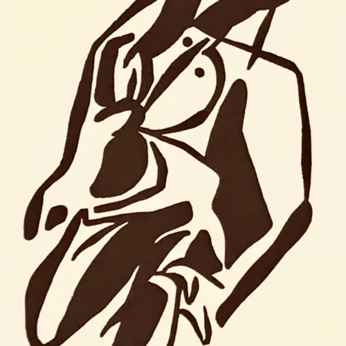 Jean Arp Woodcut A17, Edition Thomas Press 1982