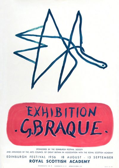 Braque Lithograph 9, Braque Exhibition, Art in posters