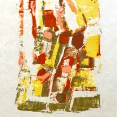 Orlando pelayo original lithograph, untitled 16