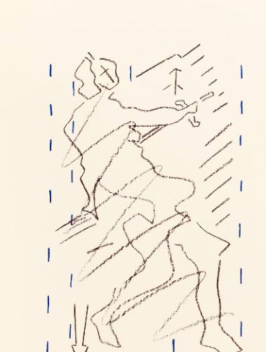 Pierre Buraglio Lithograph N10-1, Ruben 1988
