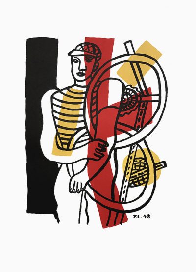 Fernand Leger Lithograph Le Cycliste by Maeght