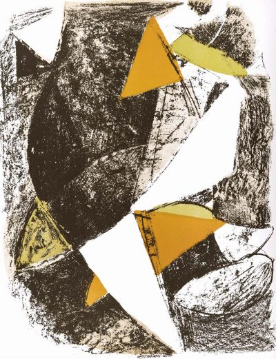 Marini lithograph cheval et cavalier, xx siecle 1963