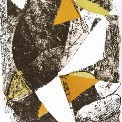 Marini lithograph cheval et cavalier, xx siecle 1963