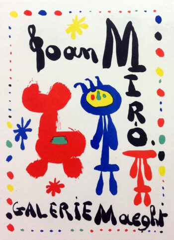 Miro Lithograph 49 Maeght Gallery Art in Posters