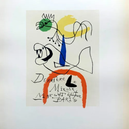 Miro Lithograph 52 Derriere le miroir Art in Posters