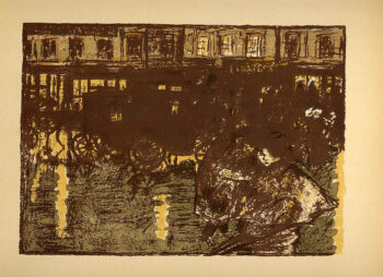 Bonnard Lithograph 127, Rue Le soir sous la pluie 1952