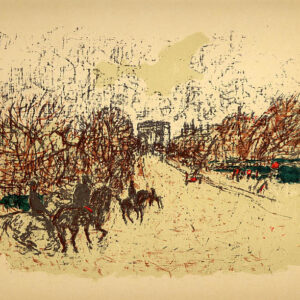 Bonnard Lithograph 129, L Arc de Triomphe 1952