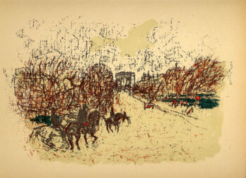 Bonnard Lithograph 129, L Arc de Triomphe 1952