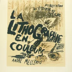 Bonnard Lithograph 137, La Lithographe en Couleurs