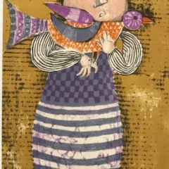 Graciela Boulanger Lithograph Enfant et oiseau