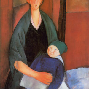 Modigliani seated woman with child, Ltd Edition
