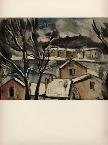 Vlaminck Lithograph 16, Winter Landscape 1958