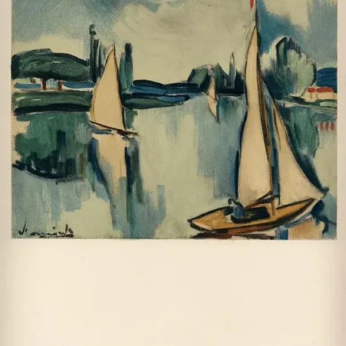 Sailing boats on the seine