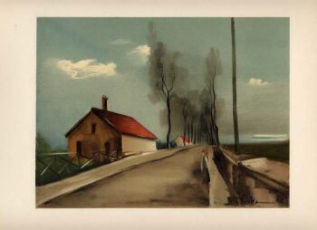 Vlaminck Lithograph 21, The brezolles road 1958