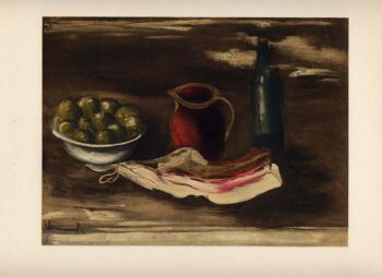 Vlaminck Lithograph 21, Still life with bacon