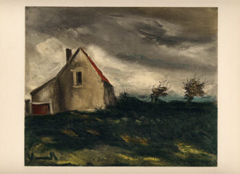 Vlaminck Lithograph 31, The house on the plain