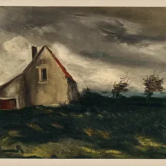 Vlaminck Lithograph 31, The house on the plain