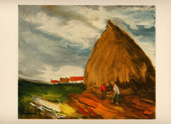 Vlaminck Lithograph 32, The haystack