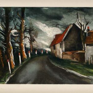 1958 Vlaminck Lithograph 36, The mortagne road