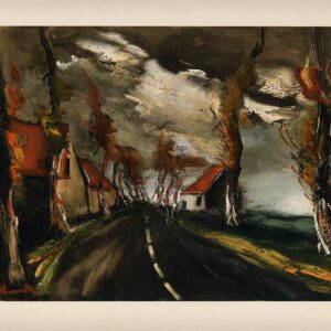1958 Vlaminck Lithograph 36, The mortagne road